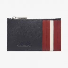 巴利/Bally 墨蓝色粒面牛皮卡片夹 6222789