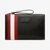 巴利/Bally 黑色合成面料手拿包 6224071