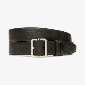 巴利/Bally 黑色粒面牛皮可调节/双面休闲腰带 6225452