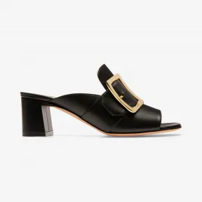 巴利/Bally 黑色 55 毫米光面小牛皮穆勒凉鞋 6226205