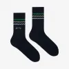 巴利/Bally 海军蓝精细平纹针织袜 6227540