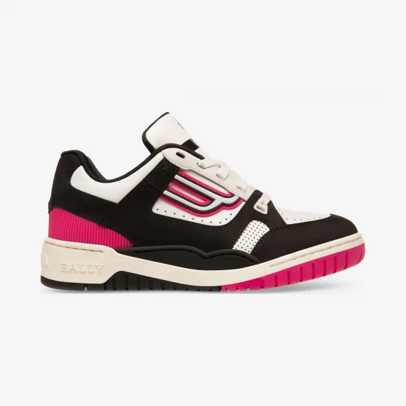 巴利/Bally 白色拼黑色光面小牛皮运动鞋 6227675