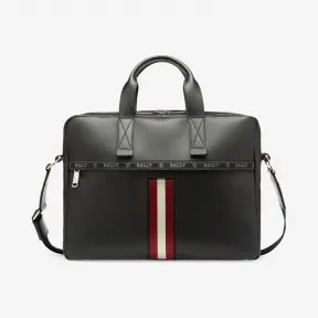 巴利/Bally 黑色皮革商务包 6227940