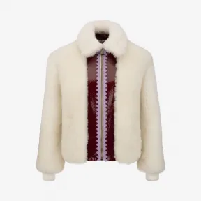 巴利/Bally 骨白色毛羊皮夹克 6229323