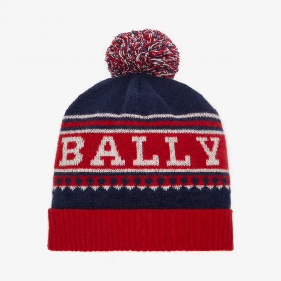 巴利/Bally 灰海蓝羊毛无檐帽 6229451