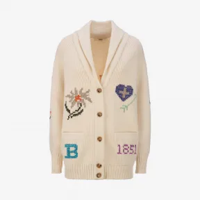 巴利/Bally 骨白色羊毛开襟衫 6229593