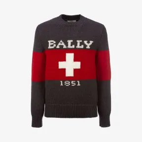 巴利/Bally 灰色羊毛混纺毛衣 6229600