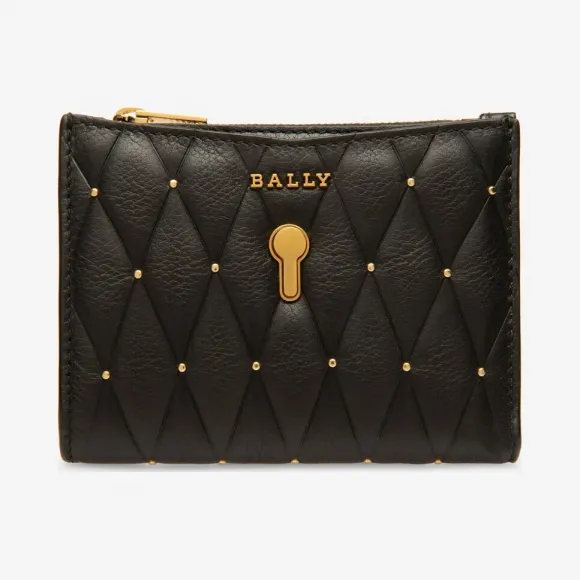 巴利/Bally 黑色小牛皮法式钱夹 6229910