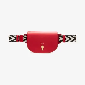 巴利/Bally 女士红色纯色小牛皮腰包 6230931