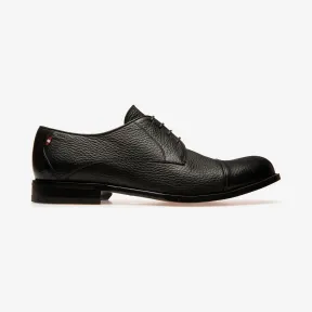 巴利/Bally 男士黑色粒面小牛皮德比鞋 6231327