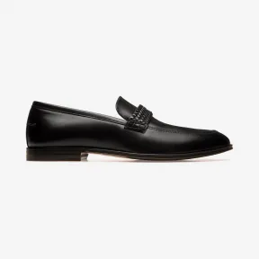 巴利/Bally 男士黑色光面小牛皮乐福鞋 6231408