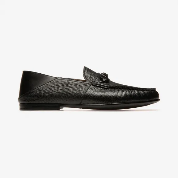巴利/Bally 男士黑色粒面鹿皮软帮鞋 6231430