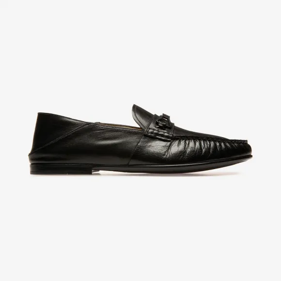 巴利/Bally 男士黑色光面牛皮软帮鞋 6231431