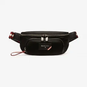 巴利/Bally 男士黑色高科技尼龙腰包 6231749