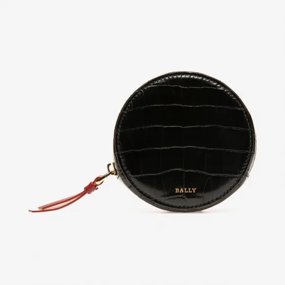 巴利/Bally 女士黑色压纹小牛皮收纳包 6233013