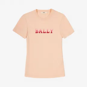 巴利/Bally 女士粉色刺绣棉质 T 恤 6233350