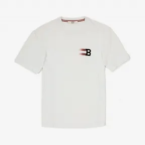 巴利/Bally 男士白色印花棉质T恤 6233538