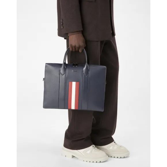 巴利/Bally 男士海军蓝 Elter 皮革 Beniness 手袋 6236758