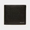 巴利/Bally Bribel 男士黑色皮革钱包 6237255