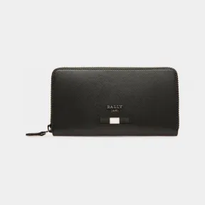 巴利/Bally 男式黑色 Balen 再生皮革旅行钱包 6238962