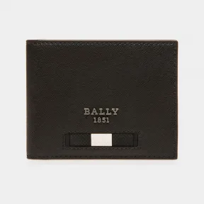 巴利/Bally 男士黑色 Bevye 再生皮革钱包 6238964