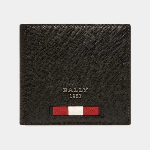 巴利/Bally Brasai 黑色再生皮革钱包 6238969