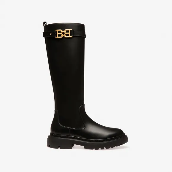 巴利/Bally Gaila 女式黑色皮靴 6239459