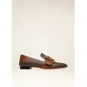 巴利/Bally Janelle 棕色皮革和 Tpu 乐福鞋 6239526