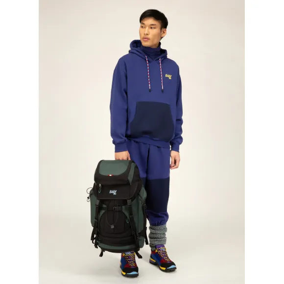 巴利/Bally 男士 Bally Hike 3 黑色和绿色织物背包 6239532