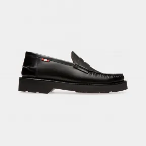 巴利/Bally 男士黑色 Noah 皮革乐福鞋 6239803