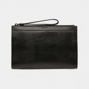 巴利/Bally 男士 Aig 皮革手拿包，黑色和 Rutenio 6303159