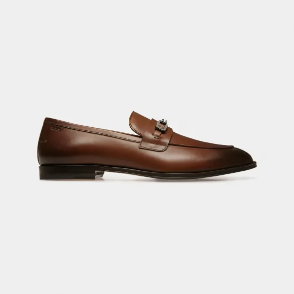 巴利/Bally 男士棕色 Westro 皮革乐福鞋 6303301