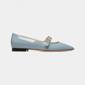 巴利/Bally 女士浅蓝色 Elis 皮革平底鞋 6303406