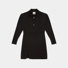 巴利/Bally 女式 Polo 领连衣裙黑色针织棉 Polo 领连衣裙 6303459