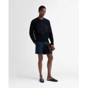 巴利/Bally 男士海军蓝羊毛百慕大短裤 6304006