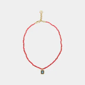 巴利/Bally 女士红色珠链项链 6304271