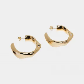 巴利/Bally 女士大号黄金圈形耳环 6304274