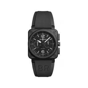 柏莱士/Bell&ross Instruments 系列 42MM 哑光黑色陶瓷 自动机械机芯 男表 BR0394-BL-CE