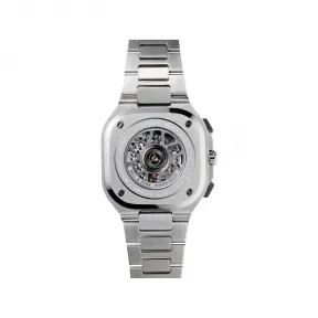 柏莱士/Bell&ross Instruments 系列 42MM 磨砂和抛光精钢 自动机械机芯 男表 BR05C-BL-ST-SST