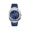 柏莱士/Bell&ross Instruments 系列 42MM 磨砂和抛光精钢 自动机械机芯 男表 BR05C-BU-ST-SRB