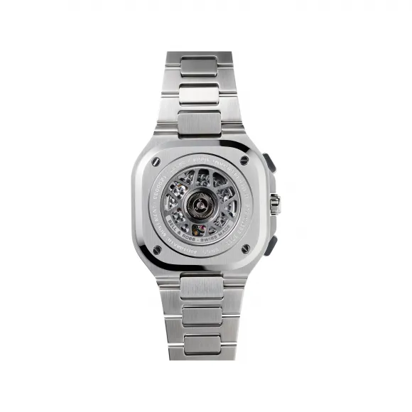 柏莱士/Bell&ross Instruments 系列 42MM 磨砂和抛光精钢 自动机械机芯 男表 BR05C-BU-ST-SST