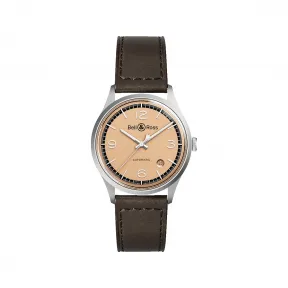 柏莱士/Bell&ross vintage 系列 38.5MM 缎光抛光精钢 自动机械机芯 男表 BRV192-BT-ST-SCA