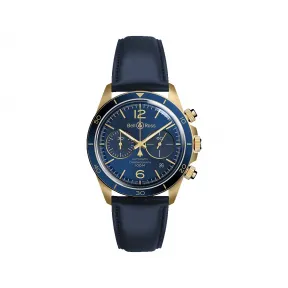 柏莱士/Bell&ross vintage 系列 41MM CuAI7Si2青铜 自动机械机芯 男表 BRV294-BLU-BR-SCA
