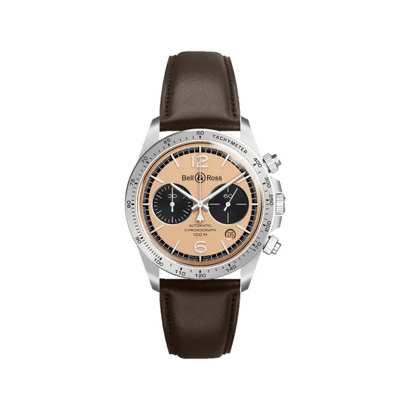 柏莱士/Bell&ross vintage 系列 41MM 磨砂抛光精钢 自动机械机芯 男表 BRV294-BT-ST-SCA