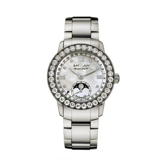 宝珀/Blancpain 领袖系列 18k白金 自动机械机芯 女表 2360-1991A-75