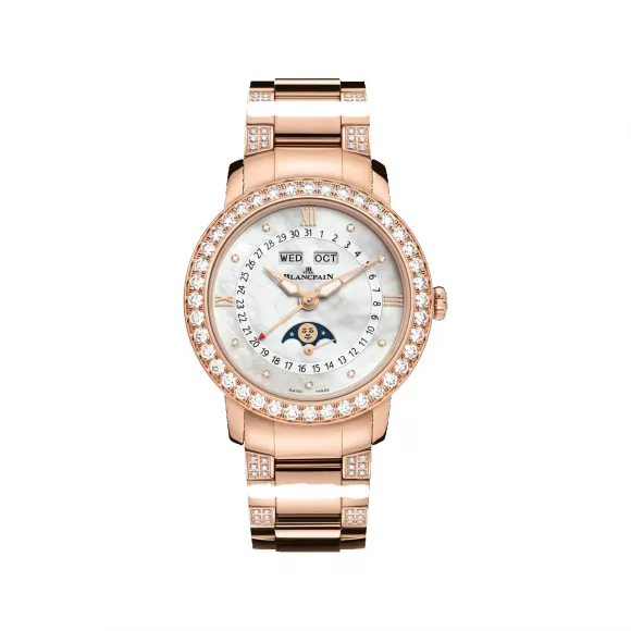 宝珀/Blancpain Women 女装腕表系列 红金表壳 自动机械机芯 女表 3663-2954-89B