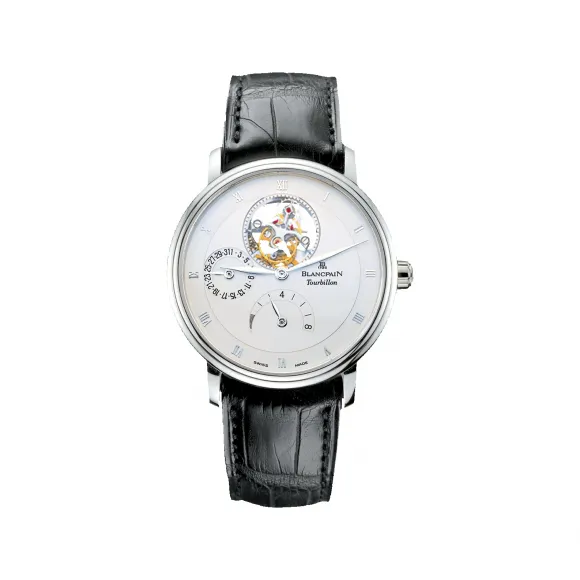 宝珀/Blancpain Villeret系列 白色金表壳 自动机械机芯 男表 6025-1542-55B