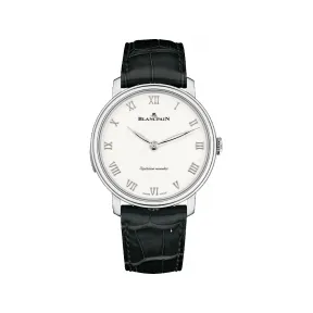宝珀/Blancpain Villeret系列 白色金表壳 手动机械机芯 男表 6632-1542-55A