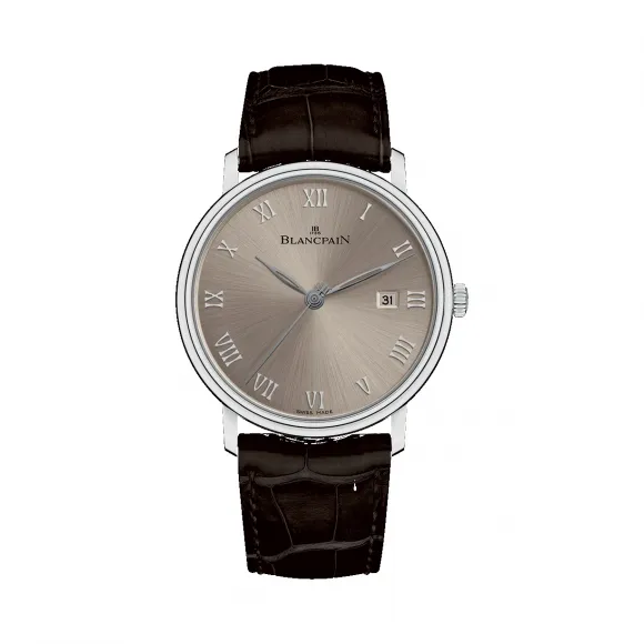 宝珀/Blancpain 经典系列 18K白金 自动机械机芯 男表 6651-1504-55