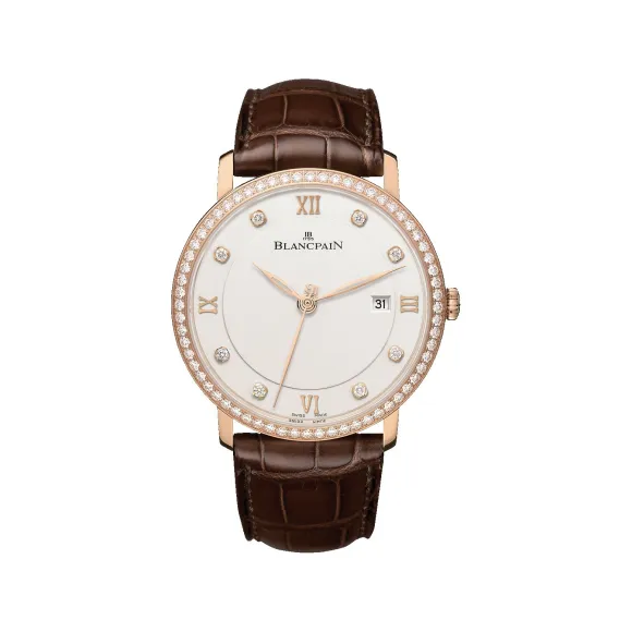 宝珀/Blancpain Villeret系列 红金表壳 自动机械机芯 男表 6651-2987-55B